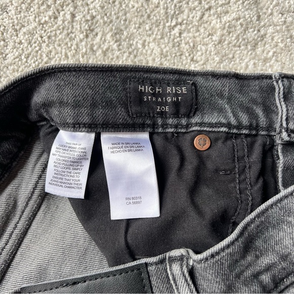 Lucky Brand Zoe High Rise Straight Leg Jeans - Picture 5 of 8
